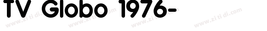 TV Globo 1976字体转换